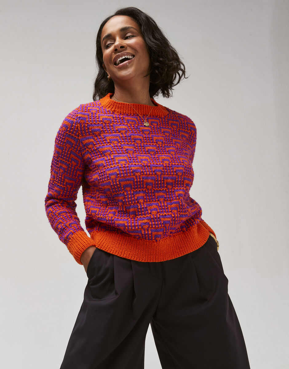 Hayfield Bonus DK Pulse Flash Sweater Pattern 10756