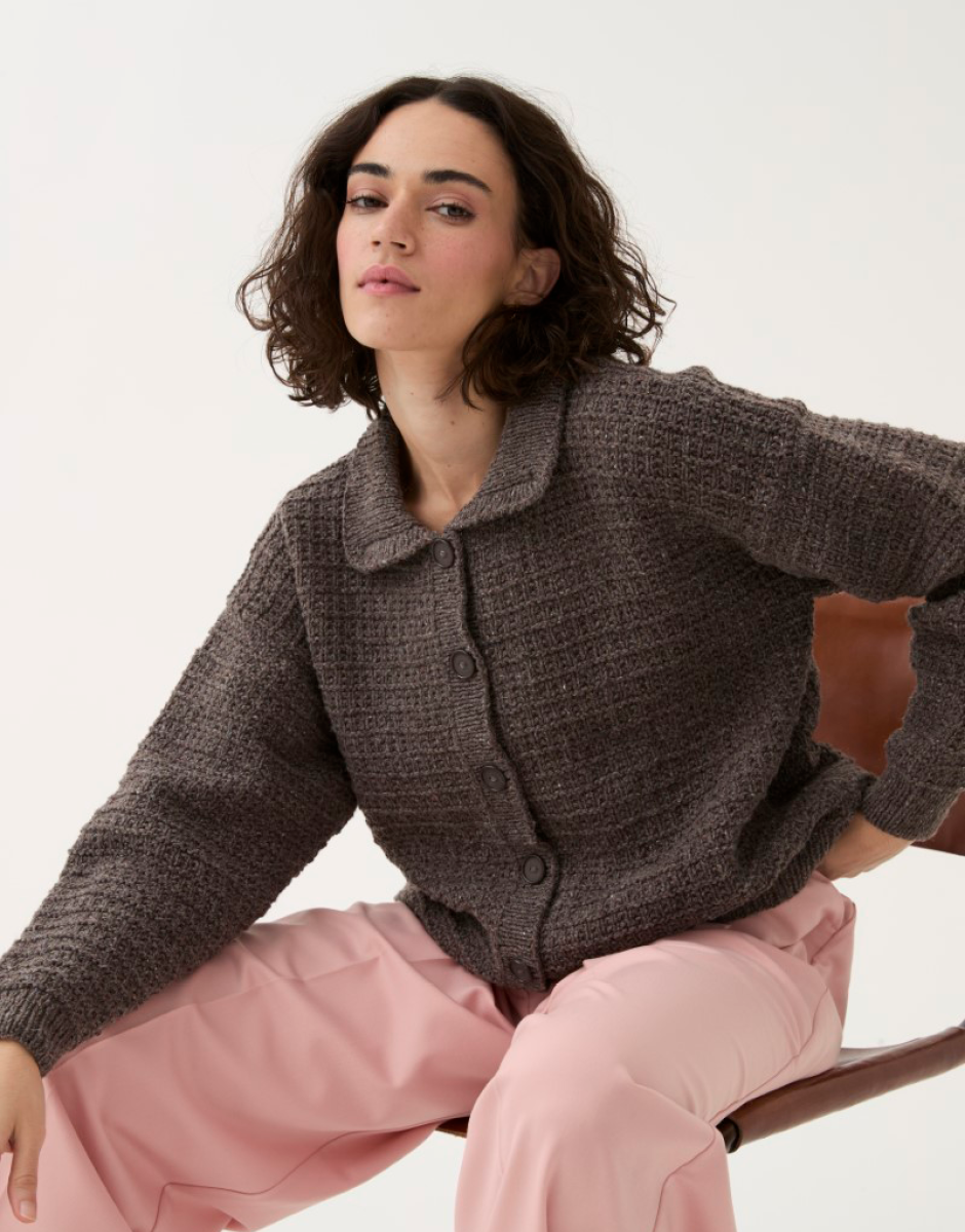 Sirdar Loveful Tweed DK Heritage Collared Cardigan Pattern 10782
