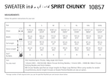Hayfield Spirit Chunky Sweater Pattern 10857