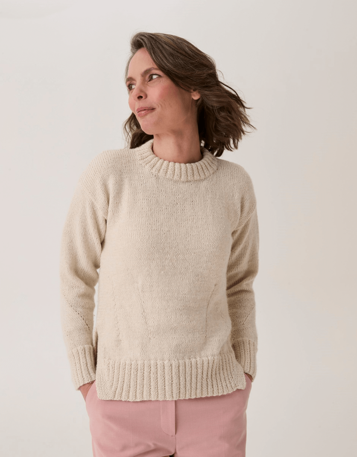 Sirdar Loveful Bio-Blend DK Mushroom Sweater Pattern 10910