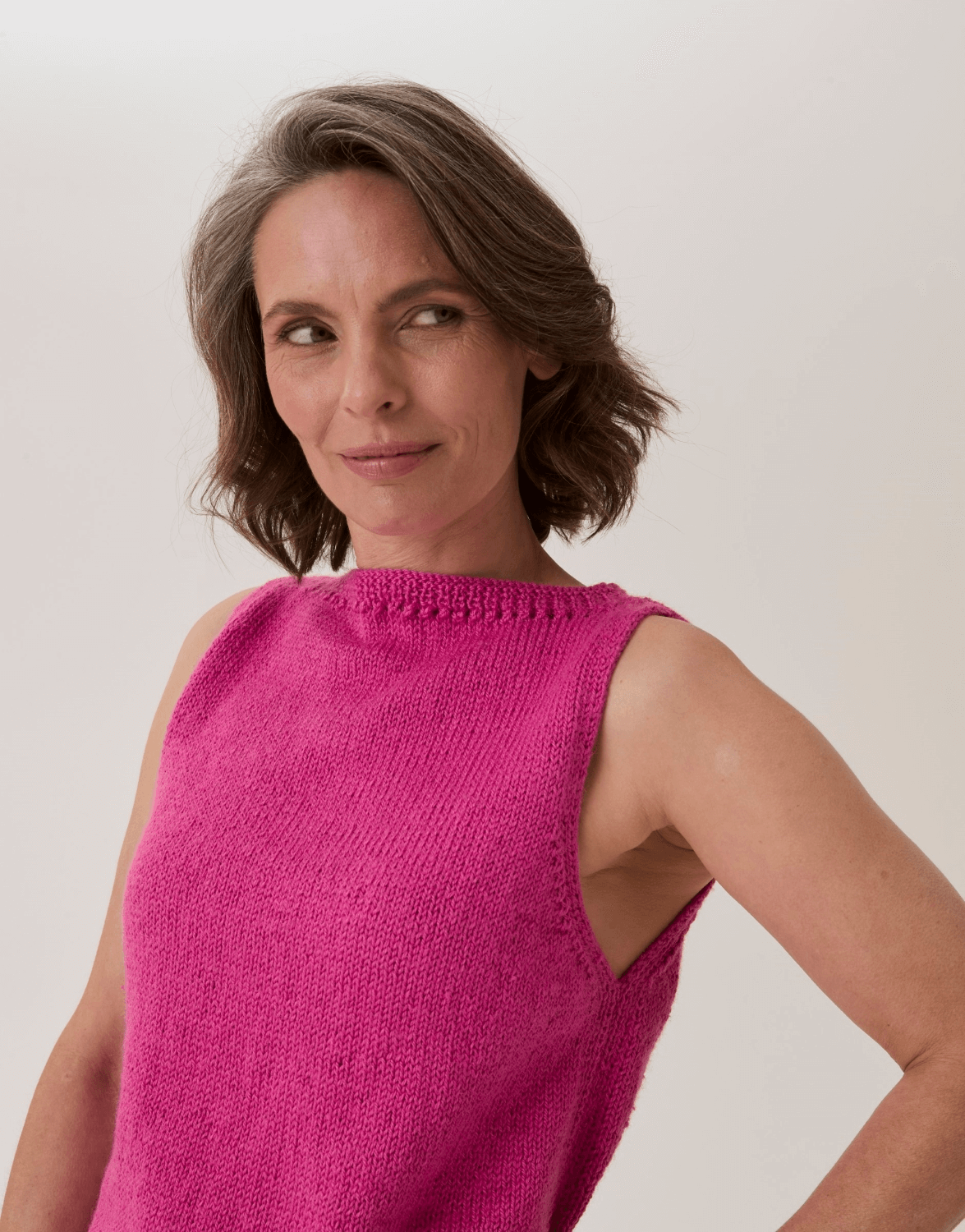 Sirdar Loveful Bio-Blend DK Honeycomb Cut-away Vest Pattern 10915