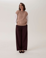 Sirdar Loveful Bio-Blend DK Barley Cable Tank Pattern 10916