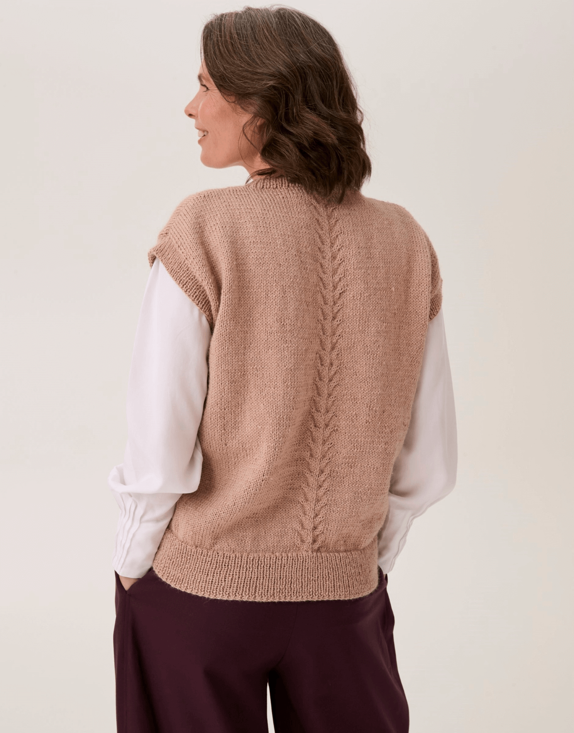 Sirdar Loveful Bio-Blend DK Barley Cable Tank Pattern 10916