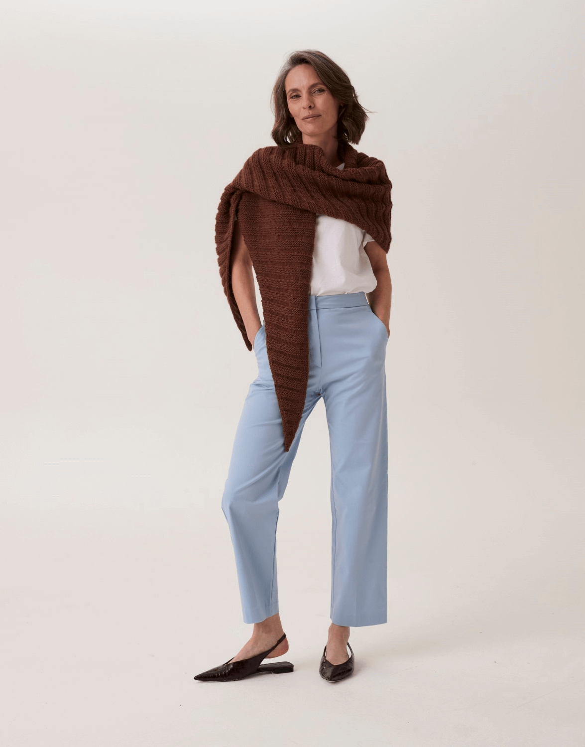 Sirdar Loveful Bio-Blend DK Clam Shell Ribbed Shawl Pattern 10919
