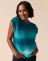 Sirdar Jewelspun Ombre Aran Circular Tank Pattern 10922