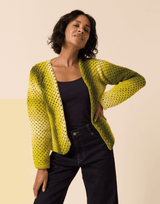 Sirdar Jewelspun Ombre Aran Colour Pulse Crochet Jacket Pattern 10925