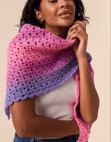 Sirdar Jewelspun Ombre Aran Gradient Crochet Shawl Pattern 10927