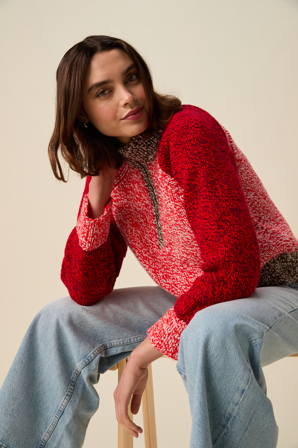 Sirdar Hayfield Bonus Marl Chunky Couple Zip-Up Sweater Pattern 10945