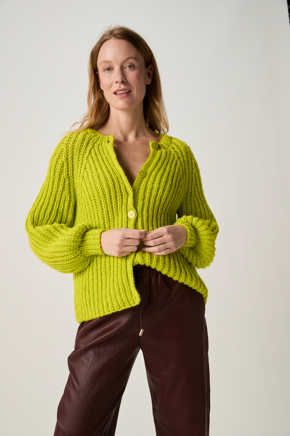 Sirdar Loveful Bio Chunky Cultivate Rib Cardigan Pattern 10971
