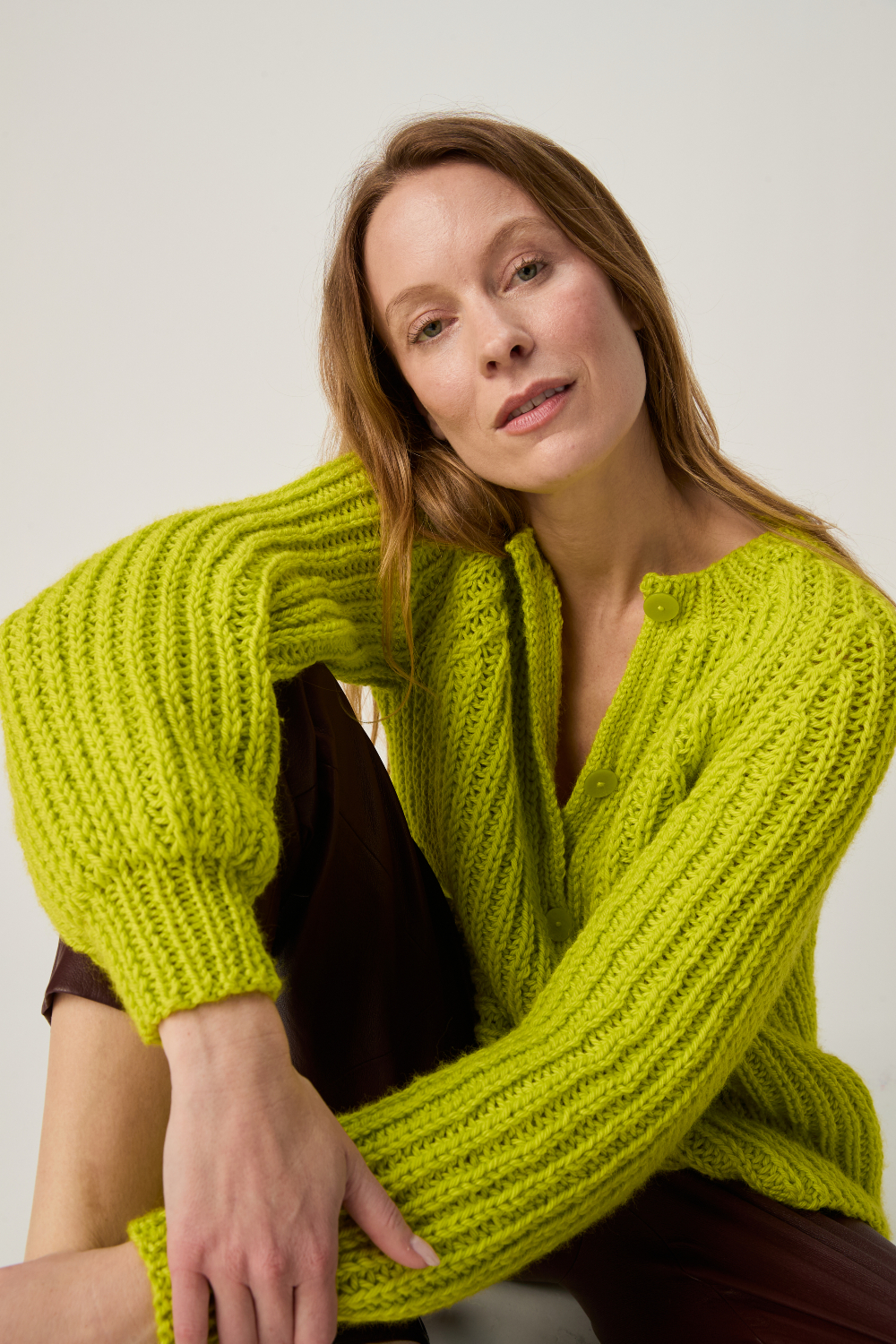 Sirdar Loveful Bio Chunky Cultivate Rib Cardigan Pattern 10971