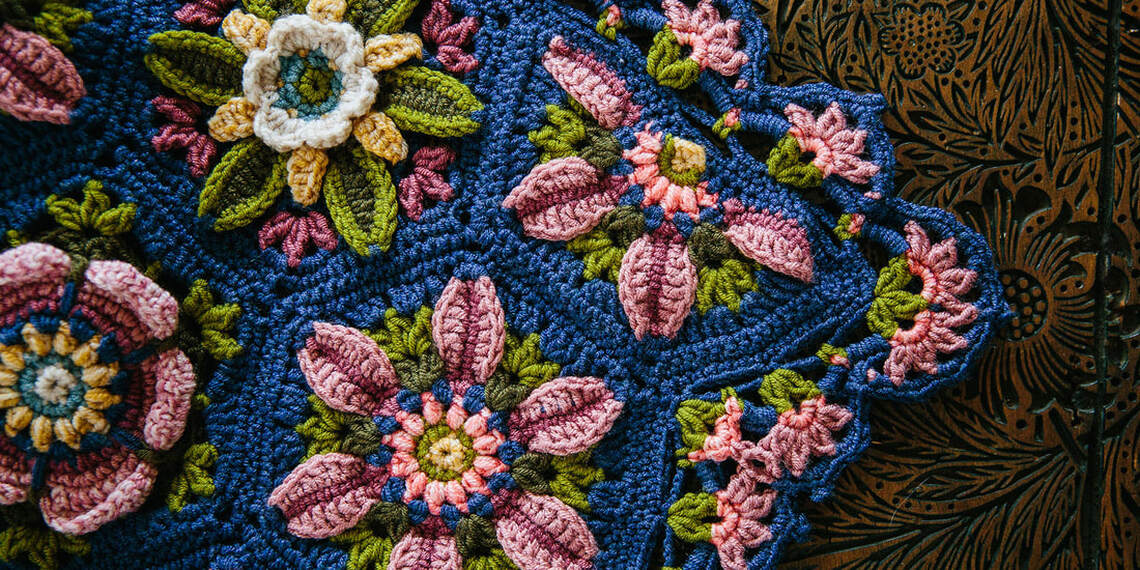 Climbing Rose Wrap By Janie Crow - Yarn Pack