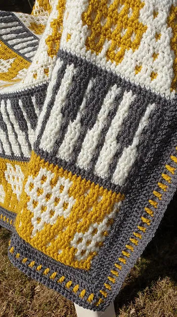 Heart of Gold Blanket by Rosina Plane - Yarn Pack