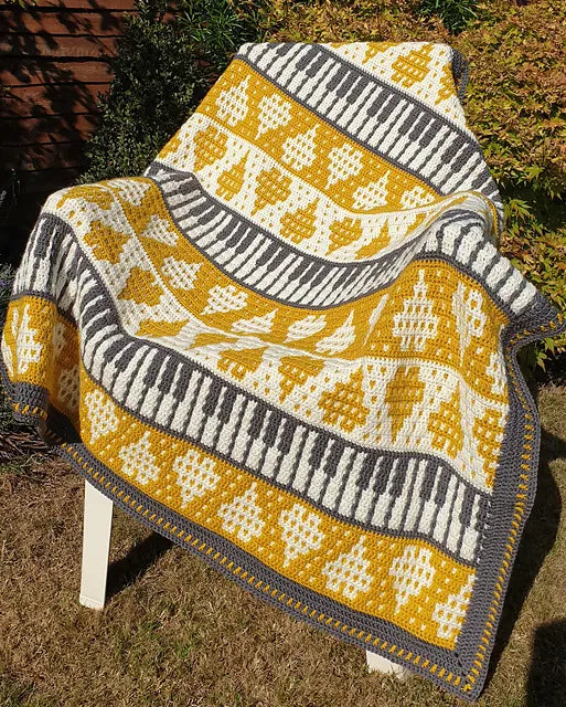 Heart of Gold Blanket by Rosina Plane - Yarn Pack