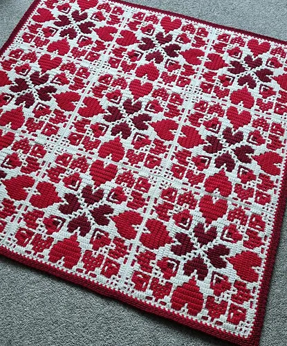 Everlasting Love Mosaic Blanket by Rosina Plane - Yarn Pack