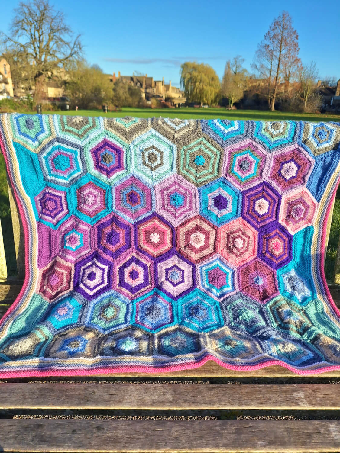 Woolcraft New Fashion DK Hexagon Temperature Blanket Pattern WC3011