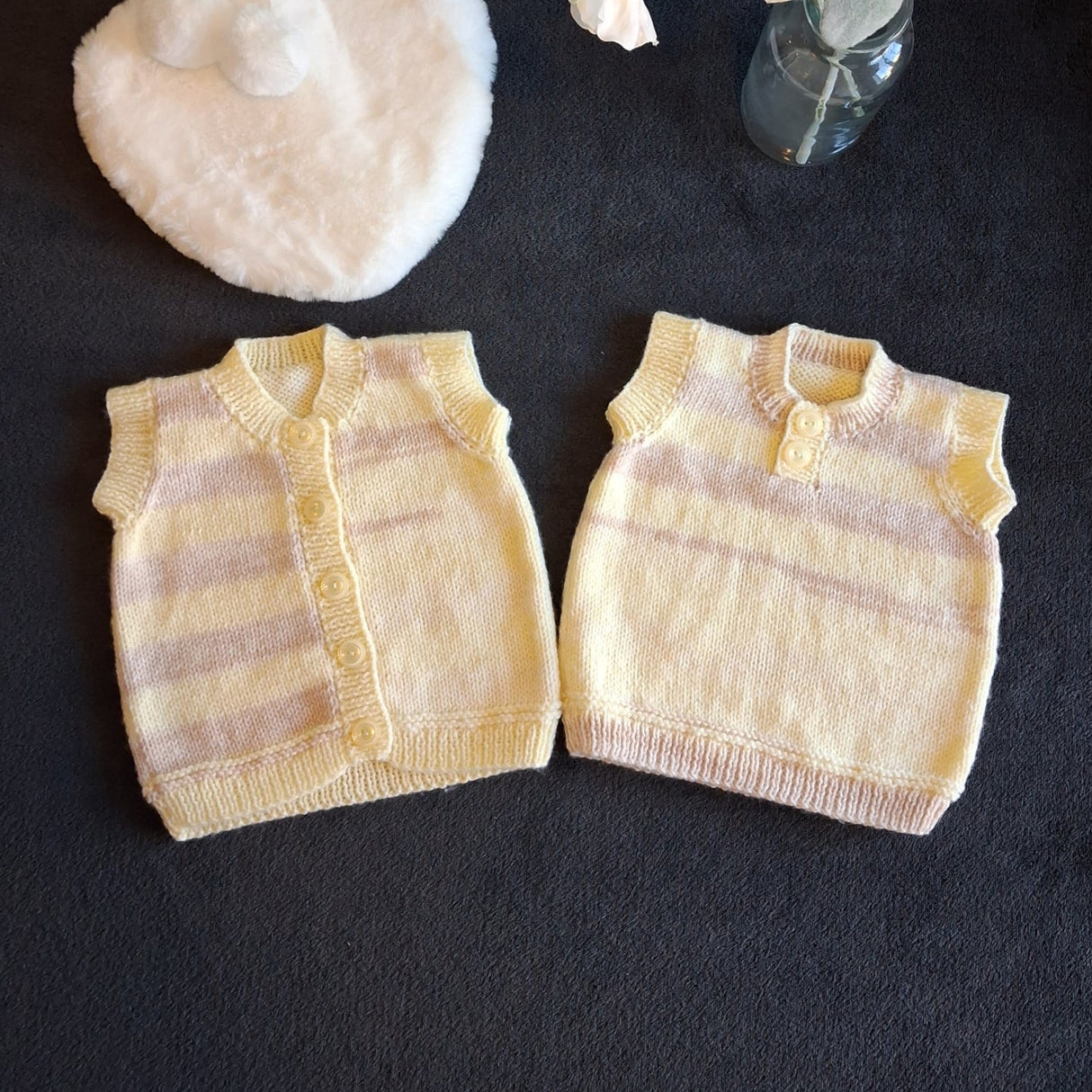 Woolcraft Jarol Baby Supersoft Swirl DK Slipover & Waistcoat Pattern WC3016