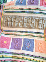 Woolcraft New Fashion DK Happy Easter Crochet Blanket Pattern WC3021