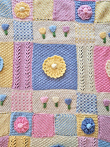 Woolcraft New Fashion DK Springtime Blooms Blanket Pattern WC3022