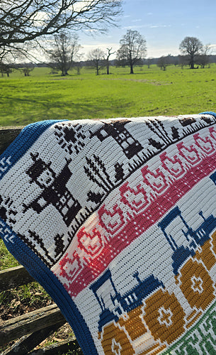 Harmony Farm Throw Blanket by Rosina Plane - Yarn Pack