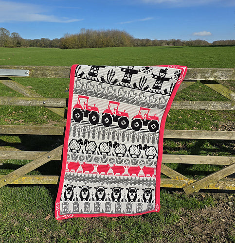 Harmony Farm Throw Blanket by Rosina Plane - Yarn Pack