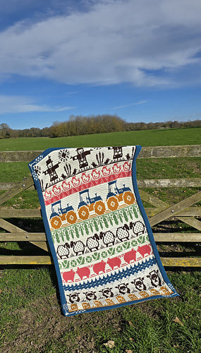 Harmony Farm Throw Blanket by Rosina Plane - Yarn Pack