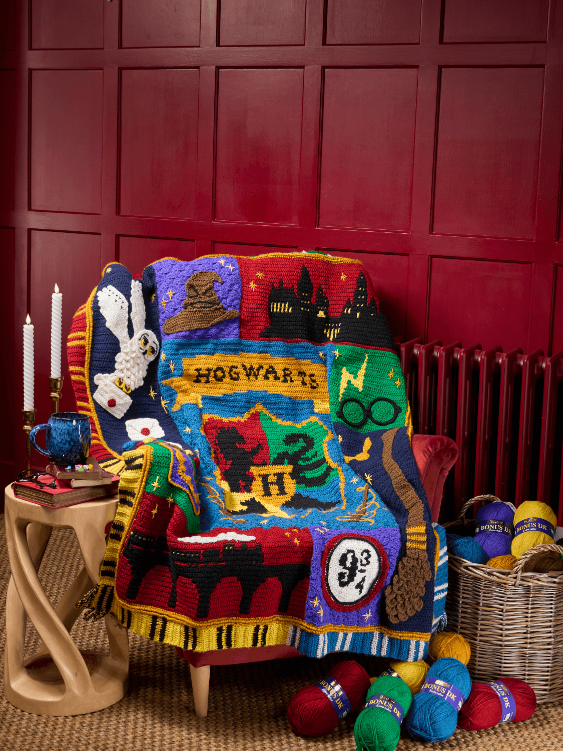Sirdar Journey to Hogwarts Harry Potter Blanket 2026 - Crochet Along (CAL)