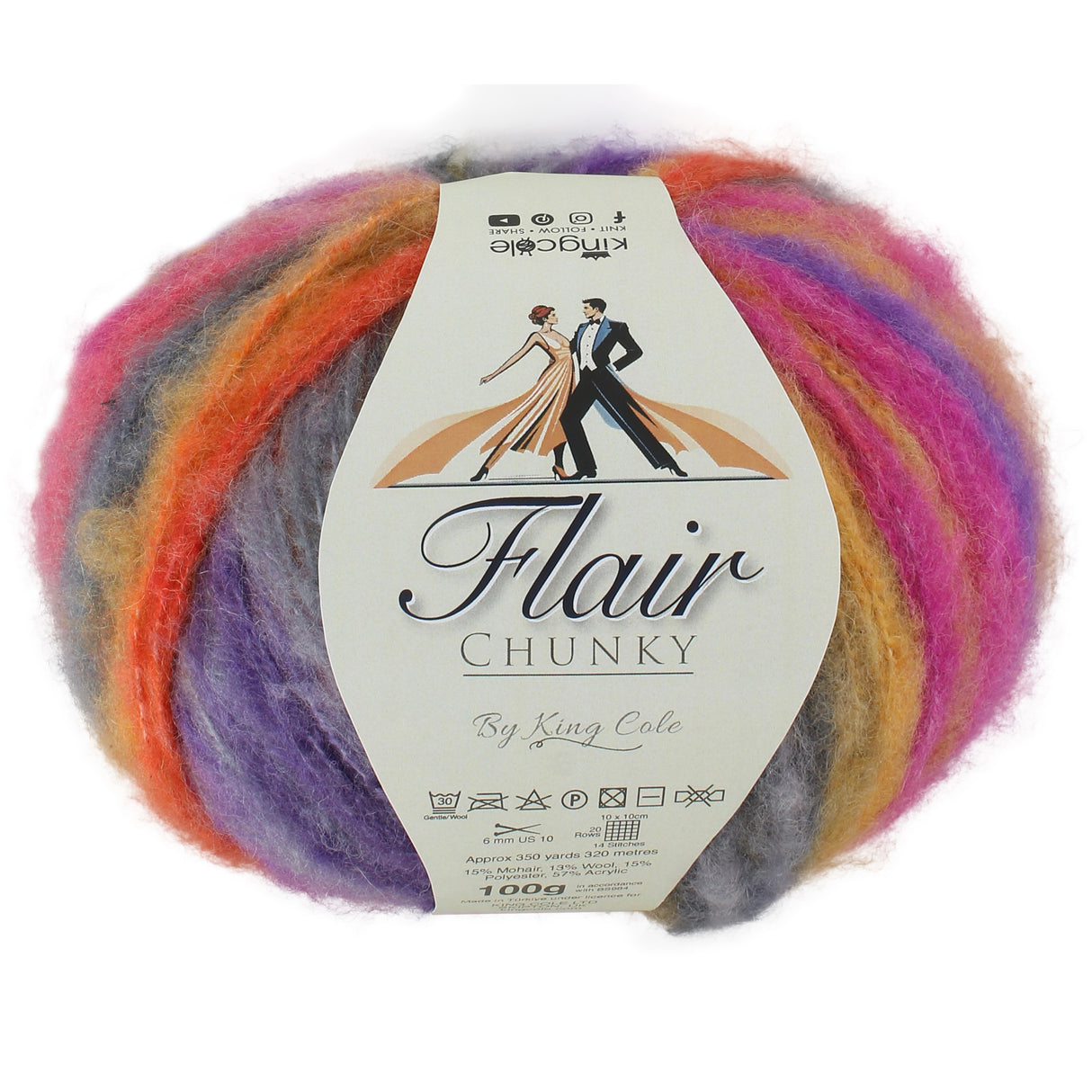 King Cole Flair Chunky 100g