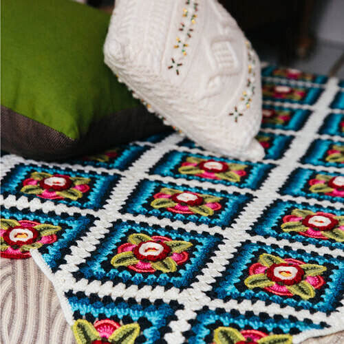 Mexican Diamonds Blanket by Janie Crow - Yarn Pack