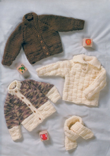 King Cole Magnum Chunky Cardigan, Scarf & Sweater Pattern 2938*