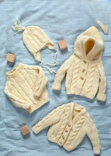 King Cole Magnum Chunky Cardigan, Hat & Sweater Pattern 2939*