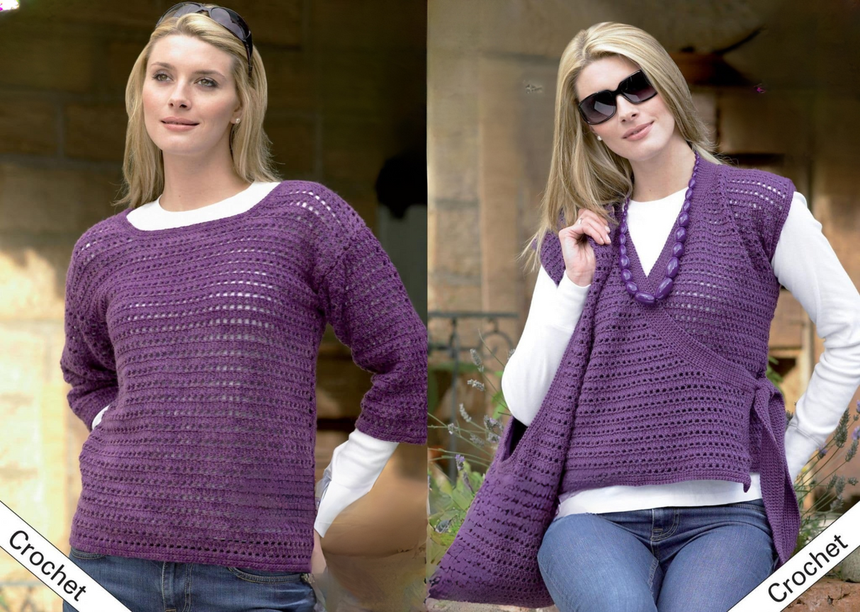 King Cole Moods DK Tunic, Bag, Cardigan & Sweater Pattern 3189*