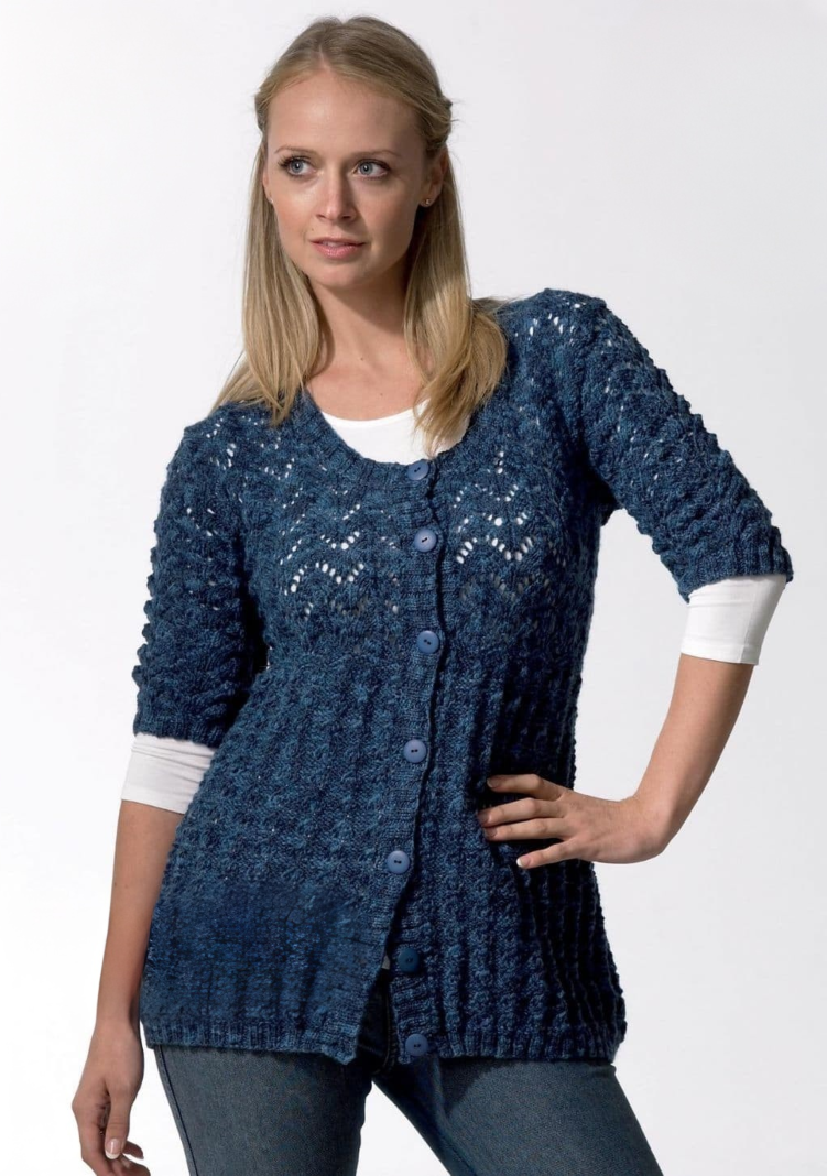 King Cole Moods DK Long & 3/4 Sleeved Cardigan Pattern 3280*