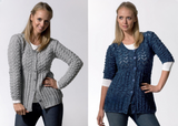 King Cole Moods DK Long & 3/4 Sleeved Cardigan Pattern 3280*