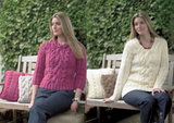 King Cole Magnum Chunky Sweater Tunic & Cushion Covers Pattern 3302*