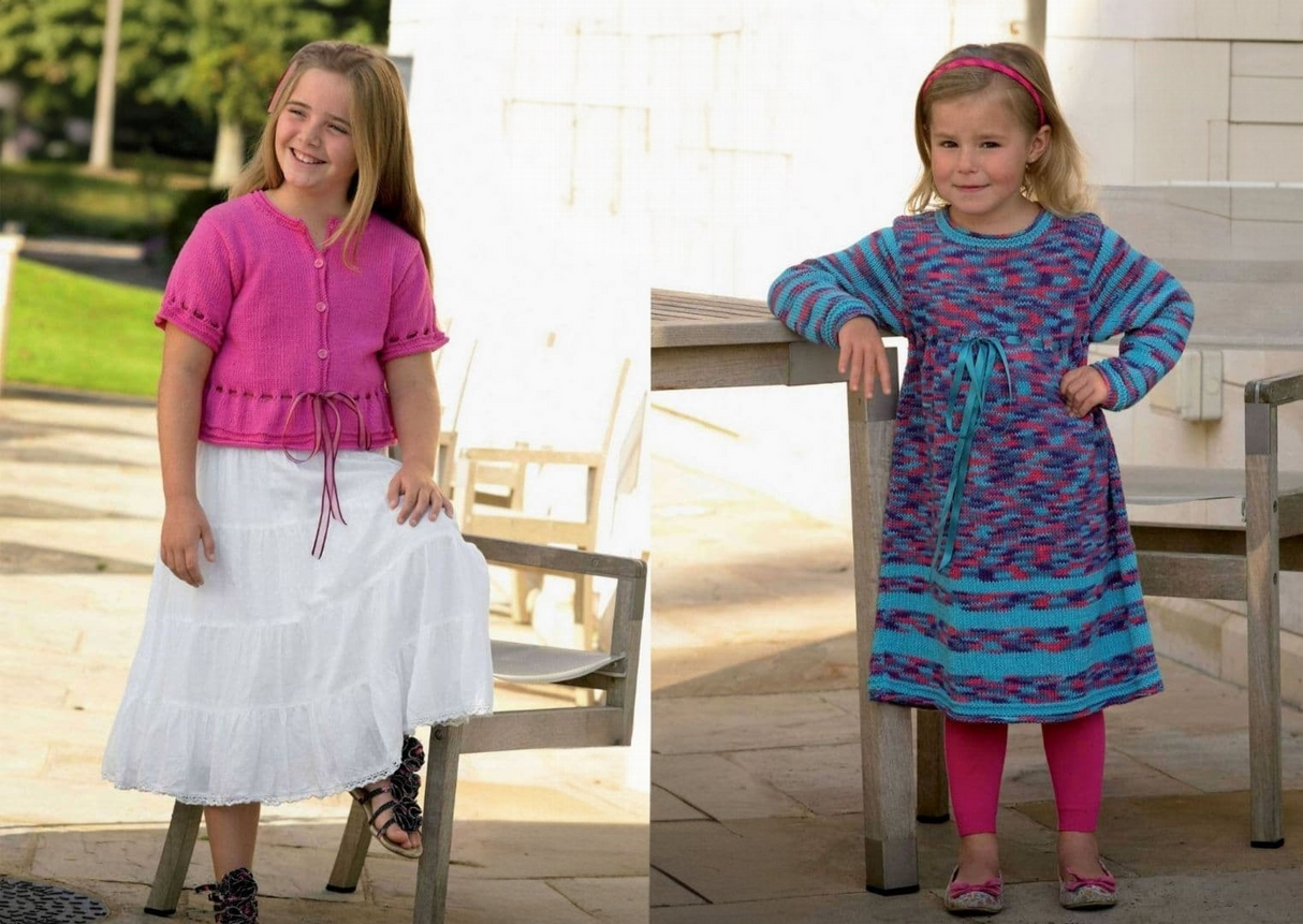 King Cole Bamboo Cotton DK Cardigan and Dress Pattern 3492*