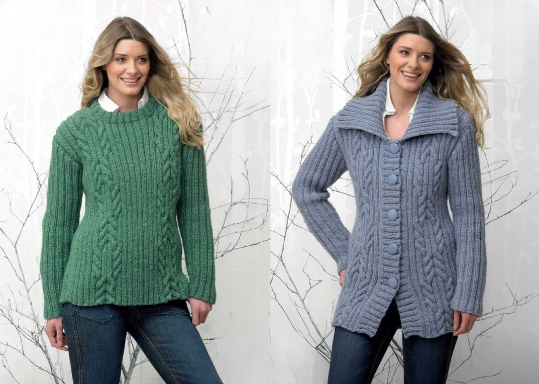 King Cole Magnum Chunky Sweater & Jacket Pattern 3494