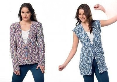 King Cole Bamboo Cotton DK Cardigan and Waistcoat Pattern 3518*