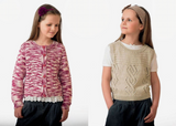 King Cole Bamboo Cotton DK Cardigan and Top Pattern 3520*