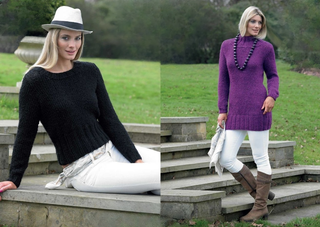 King Cole Maxi-Lite Super Chunky Sweater Pattern 3570*