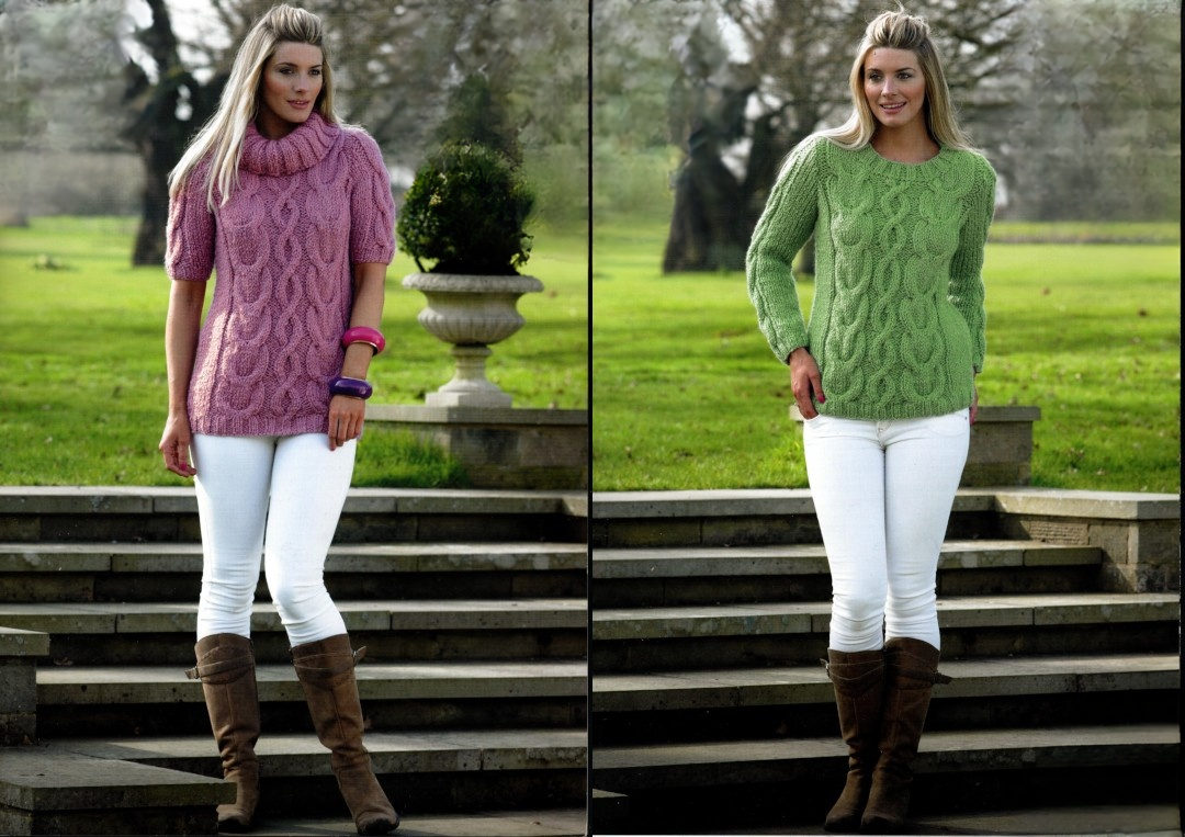 King Cole Maxi-Lite Super Chunky Sweater Pattern 3574*