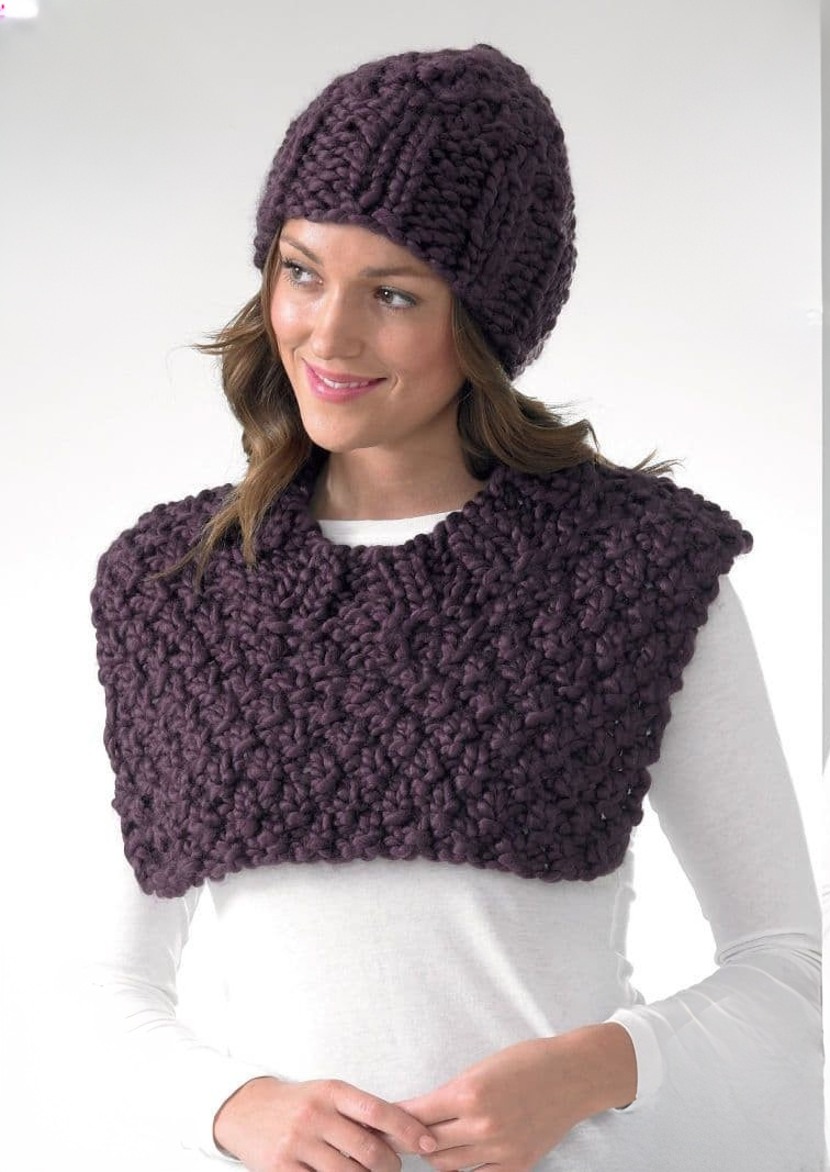 King Cole Supa Dupa Extra Chunky Hat, Neck & Wrist Warmers Pattern 3616*