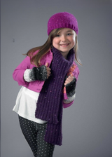 King Cole Galaxy Chunky Hat, Scarf, Beret, Mitts, Wrist & Leg Warmers Pattern 3629*