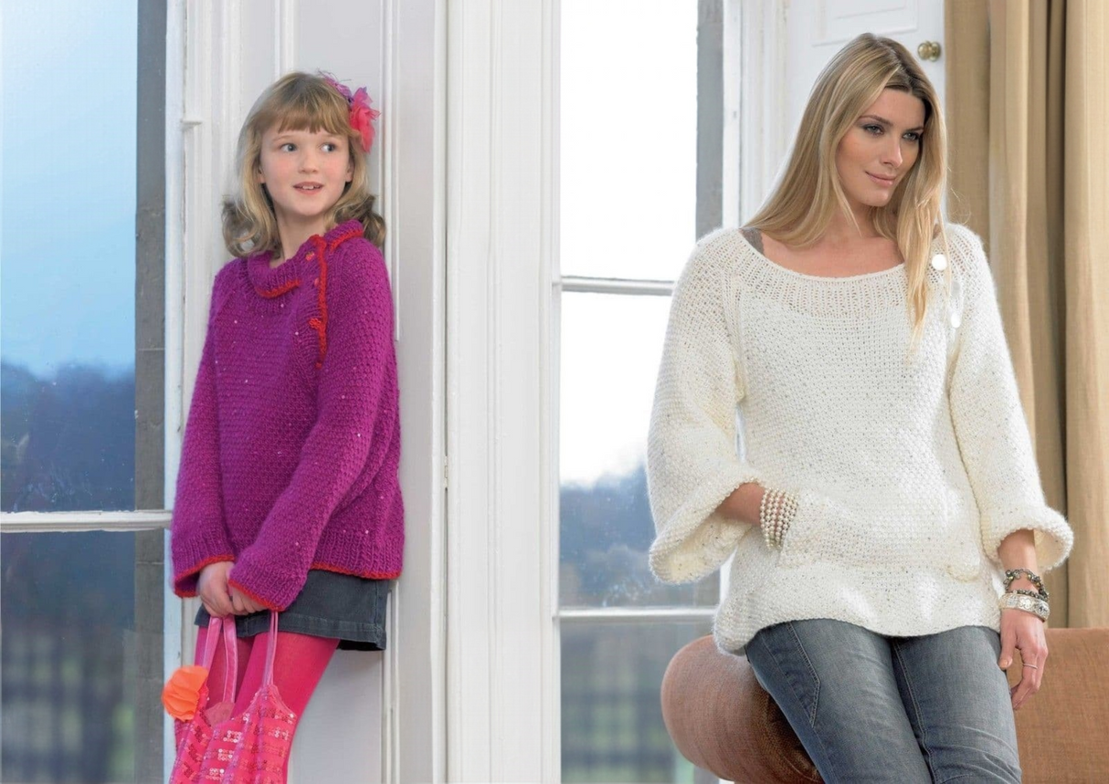 King Cole Galaxy Chunky Tunic & Sweater Pattern 3675*