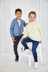 King Cole Fashion Aran Adult Cardigan & Sweater Pattern 3757