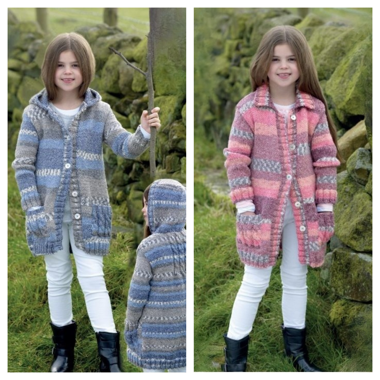 King Cole Drifter Chunky Girls Coat Pattern 4606