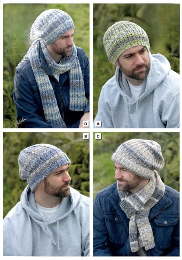 King Cole Drifter Chunky Hats & Scarves Pattern 4608