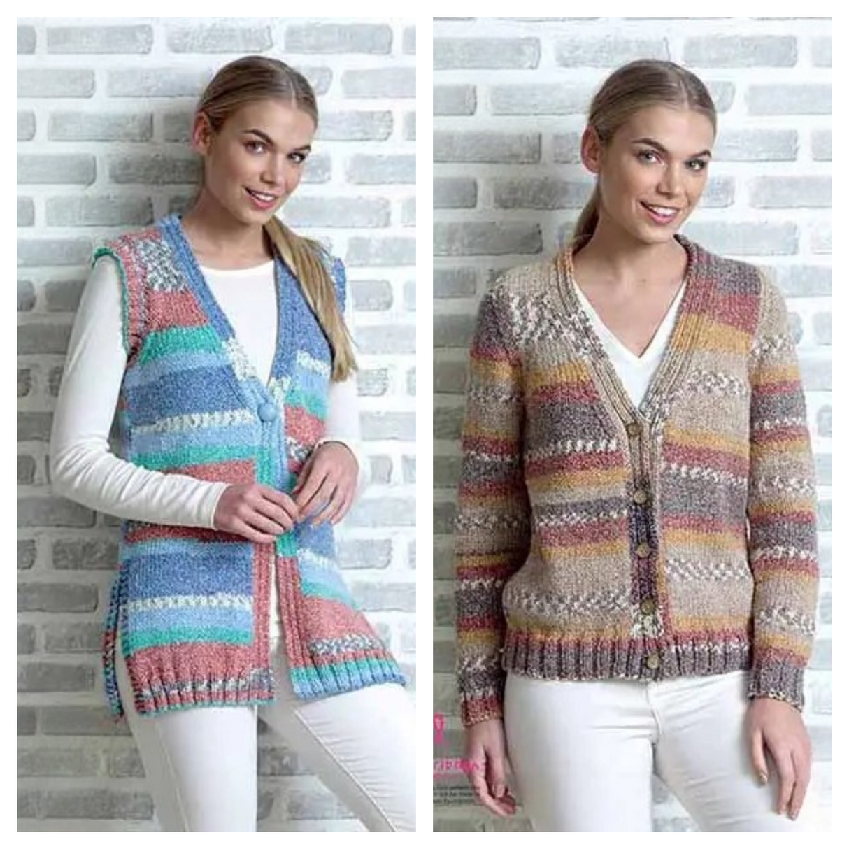 King Cole Drifter Chunky Cardigan & Waistcoat Pattern 4850
