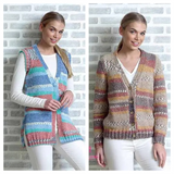 King Cole Drifter Chunky Cardigan & Waistcoat Pattern 4850