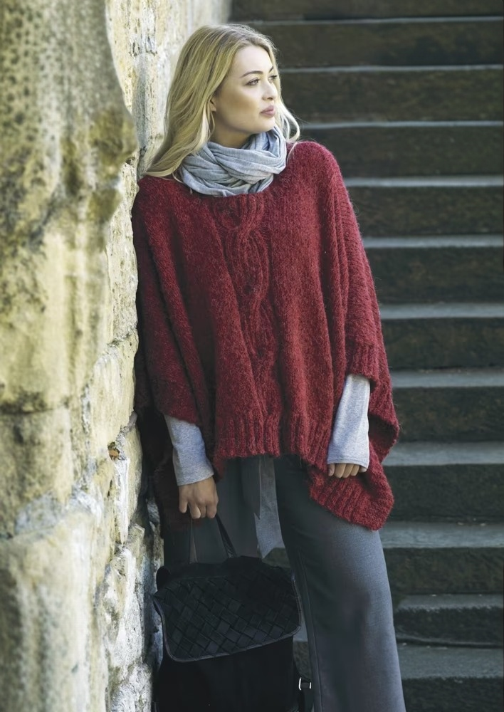 King Cole Indulge Chunky Ponchos Pattern 4861