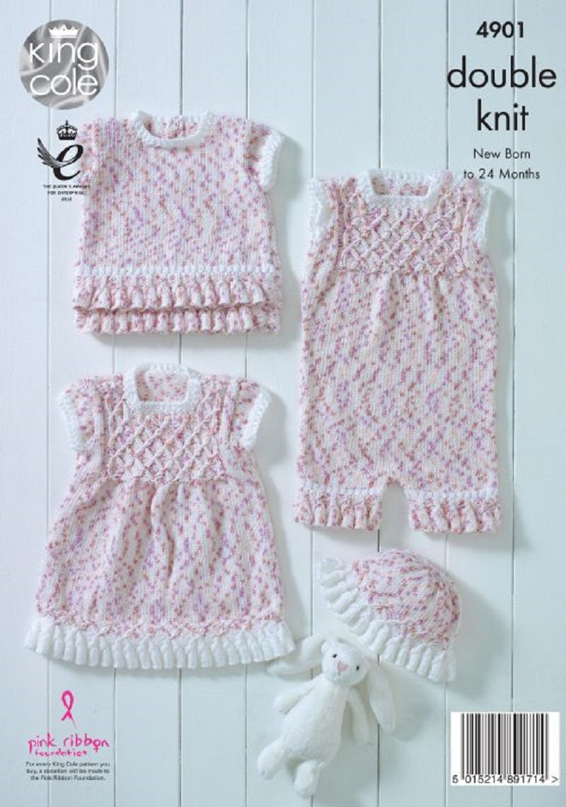 King Cole Cherish Dash DK Baby Set Pattern 4901